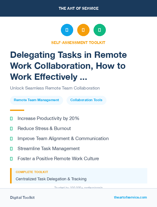 Delegating Tasks in Remote Work Collaboration, How to Work Effectively and Harmoniously with Your Remote Team Dataset
