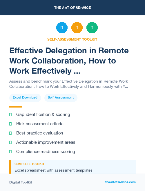 Effective Delegation in Remote Work Collaboration, How to Work Effectively and Harmoniously with Your Remote Team Dataset