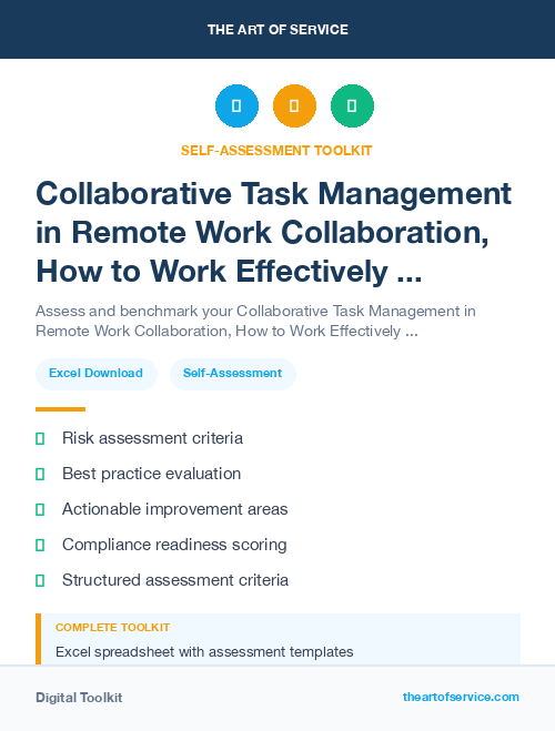 Collaborative Task Management in Remote Work Collaboration, How to Work Effectively and Harmoniously with Your Remote Team Dataset