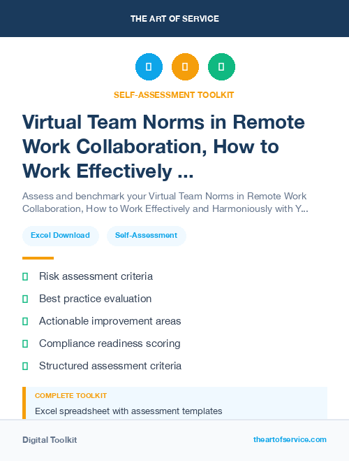 Virtual Team Norms in Remote Work Collaboration, How to Work Effectively and Harmoniously with Your Remote Team Dataset