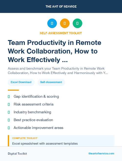 Team Productivity in Remote Work Collaboration, How to Work Effectively and Harmoniously with Your Remote Team Dataset