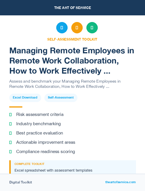 Managing Remote Employees in Remote Work Collaboration, How to Work Effectively and Harmoniously with Your Remote Team Dataset