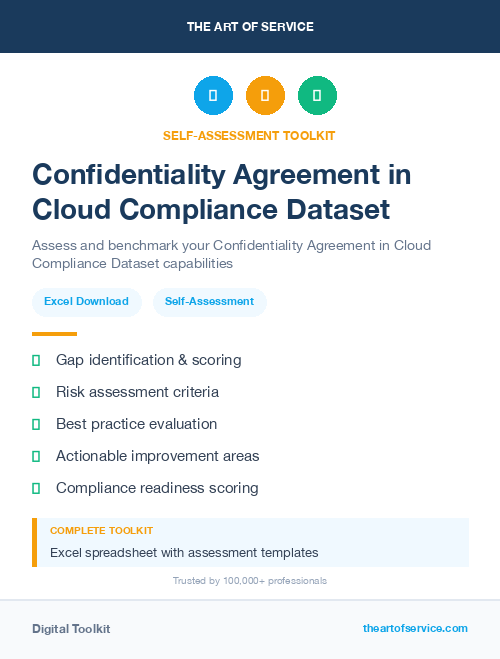 Confidentiality Agreement in Cloud Compliance Dataset