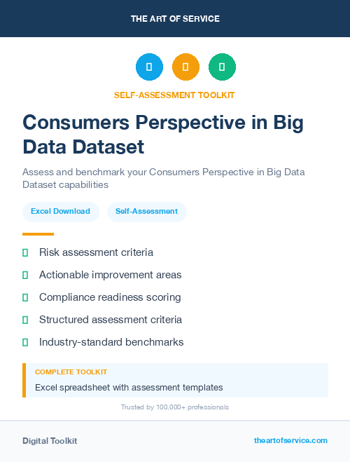 Consumers Perspective in Big Data Dataset