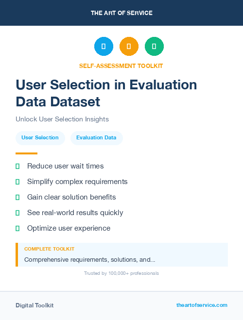 User Selection in Evaluation Data Dataset