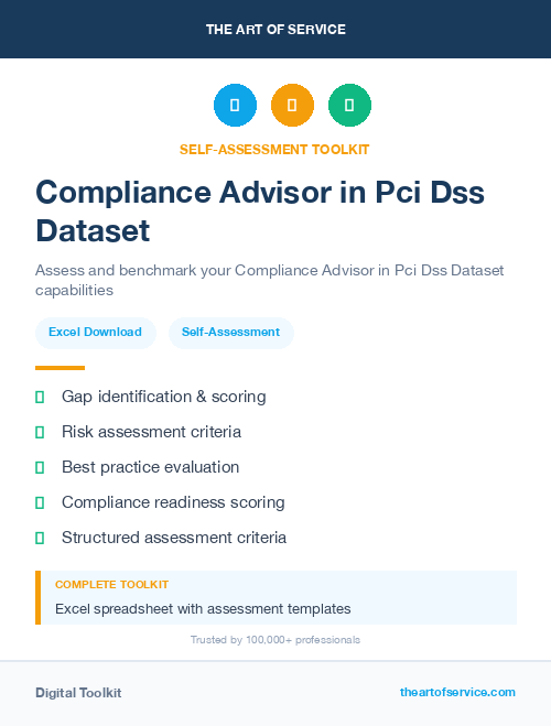 Compliance Advisor in Pci Dss Dataset