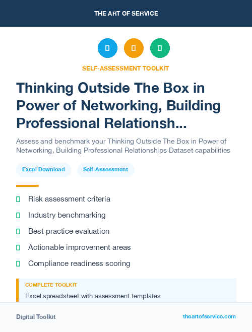Thinking Outside The Box in Power of Networking, Building Professional Relationships Dataset