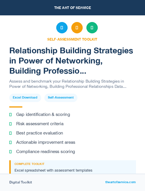 Relationship Building Strategies in Power of Networking, Building Professional Relationships Dataset