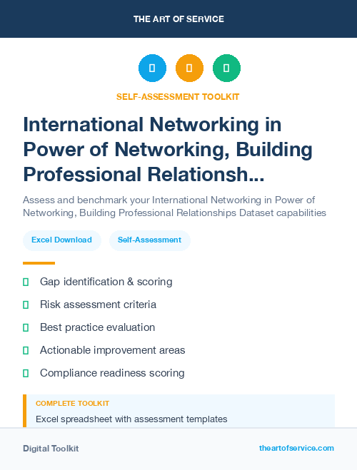 International Networking in Power of Networking, Building Professional Relationships Dataset