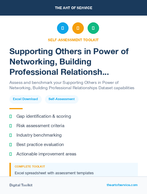 Supporting Others in Power of Networking, Building Professional Relationships Dataset