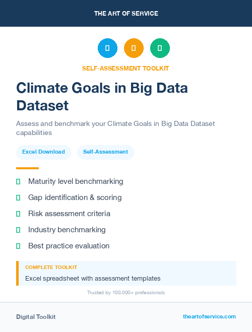 Climate Goals in Big Data Dataset