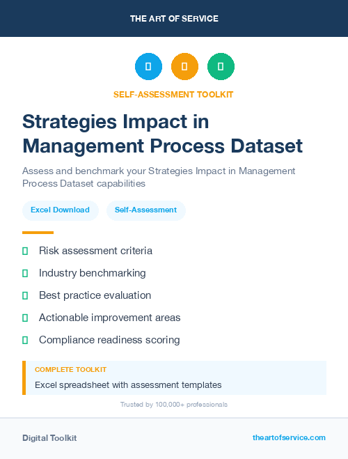 Strategies Impact in Management Process Dataset