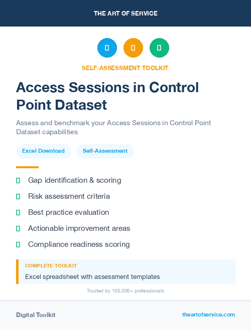 Access Sessions in Control Point Dataset