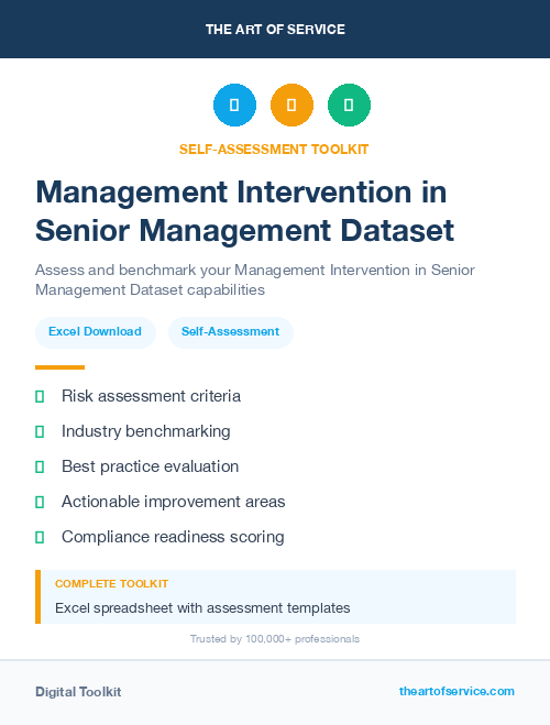 Management Intervention in Senior Management Dataset