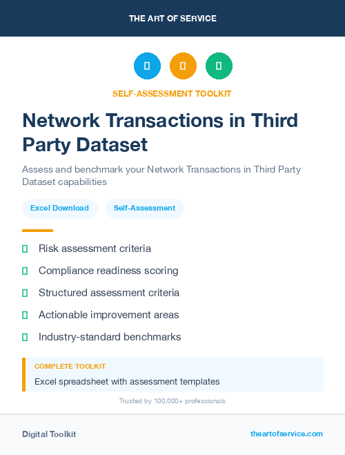 Network Transactions in Third Party Dataset