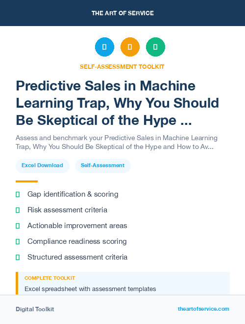 Predictive Sales in Machine Learning Trap, Why You Should Be Skeptical of the Hype and How to Avoid the Pitfalls of Data-Driven Decision Making Dataset