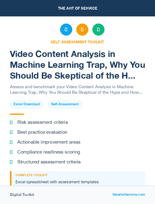 Video Content Analysis in Machine Learning Trap, Why You Should Be Skeptical of the Hype and How to Avoid the Pitfalls of Data-Driven Decision Making Dataset
