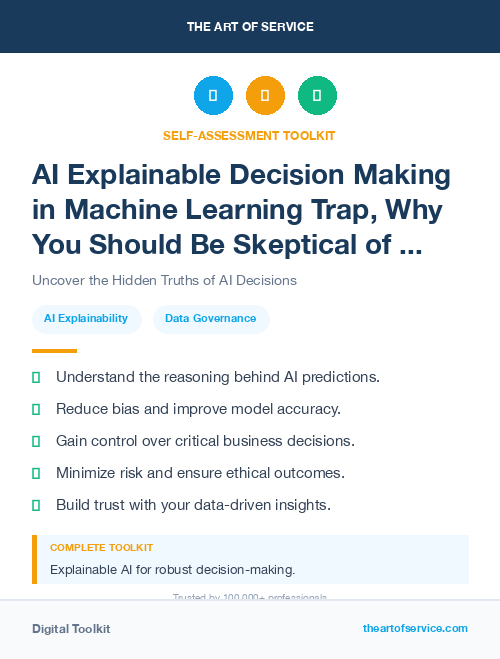 AI Explainable Decision Making in Machine Learning Trap, Why You Should Be Skeptical of the Hype and How to Avoid the Pitfalls of Data-Driven Decision Making Dataset