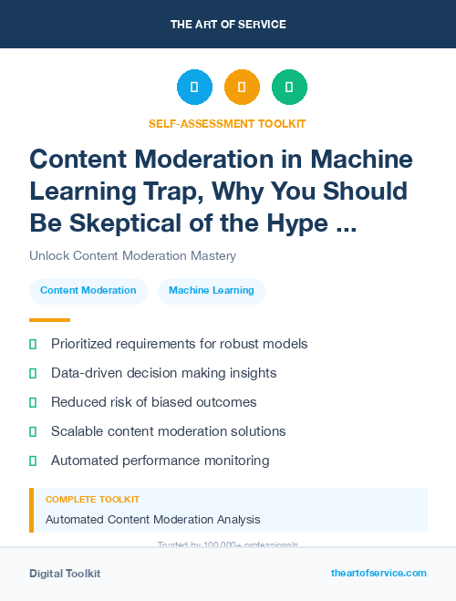 Content Moderation in Machine Learning Trap, Why You Should Be Skeptical of the Hype and How to Avoid the Pitfalls of Data-Driven Decision Making Dataset