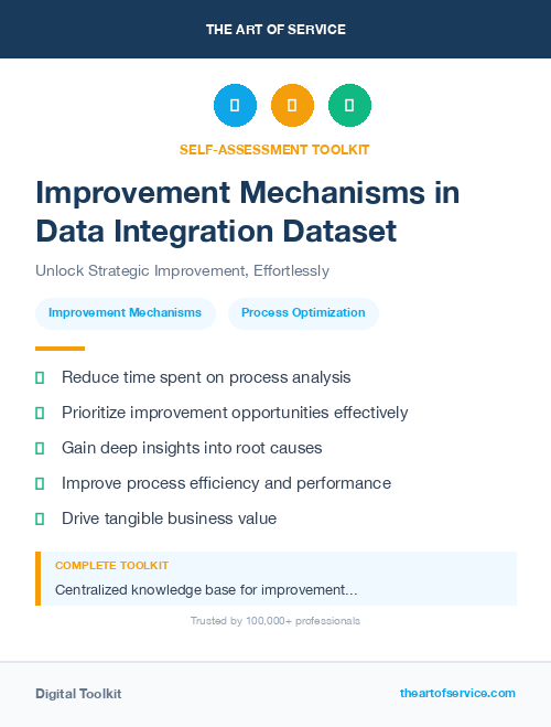 Improvement Mechanisms in Data Integration Dataset