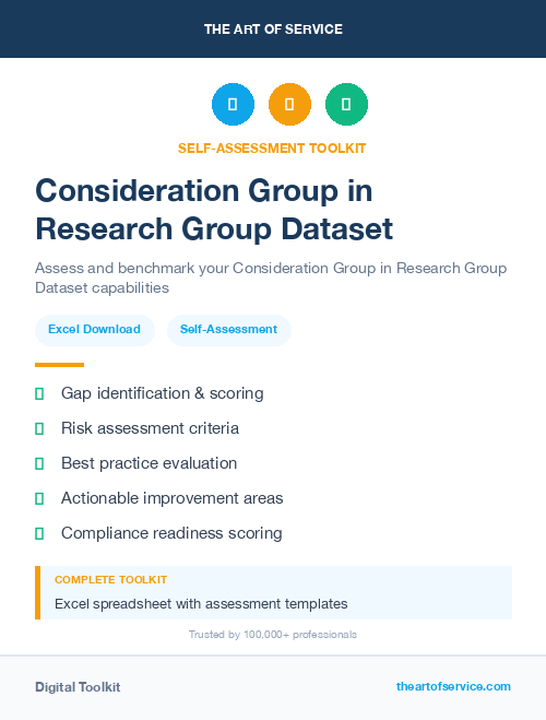Consideration Group in Research Group Dataset