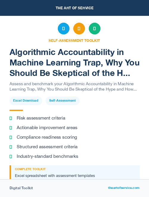 Algorithmic Accountability in Machine Learning Trap, Why You Should Be Skeptical of the Hype and How to Avoid the Pitfalls of Data-Driven Decision Making Dataset