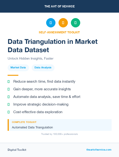 Data Triangulation in Market Data Dataset