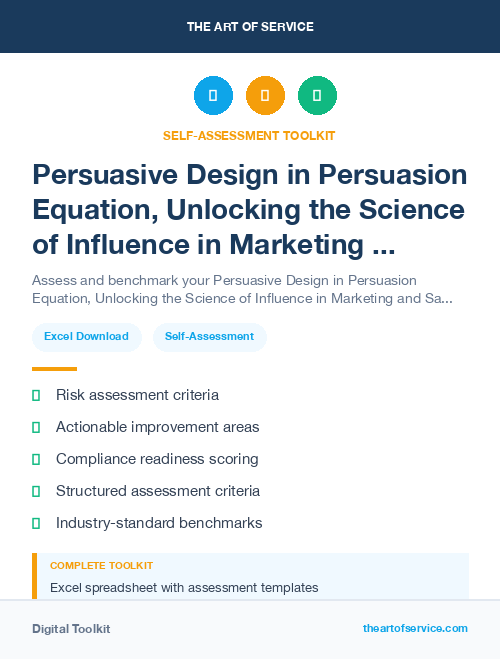 Persuasive Design in Persuasion Equation, Unlocking the Science of Influence in Marketing and Sales Dataset