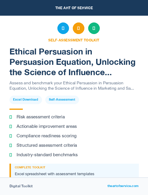 Ethical Persuasion in Persuasion Equation, Unlocking the Science of Influence in Marketing and Sales Dataset