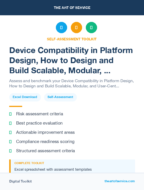 Device Compatibility in Platform Design, How to Design and Build Scalable, Modular, and User-Centric Platforms Dataset