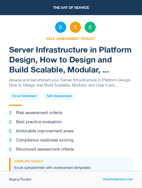 Server Infrastructure in Platform Design, How to Design and Build Scalable, Modular, and User-Centric Platforms Dataset