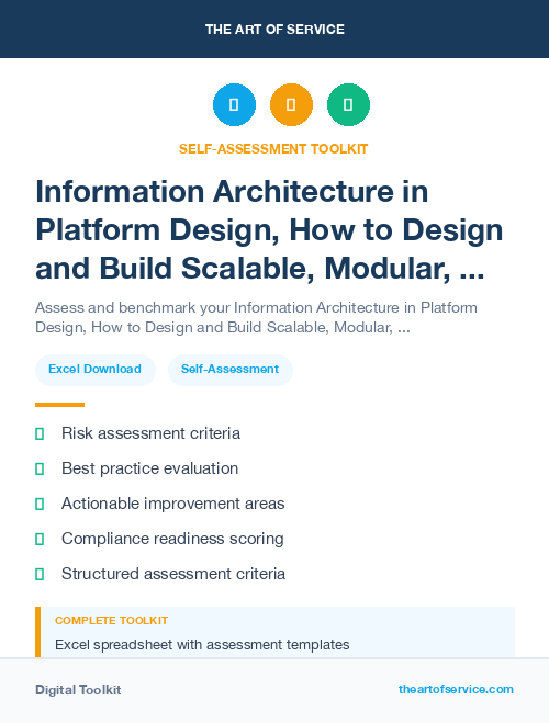 Information Architecture in Platform Design, How to Design and Build Scalable, Modular, and User-Centric Platforms Dataset
