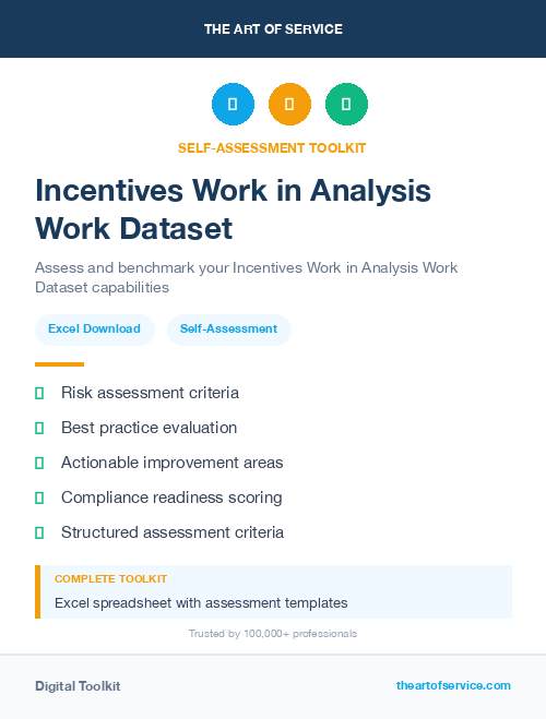 Incentives Work in Analysis Work Dataset