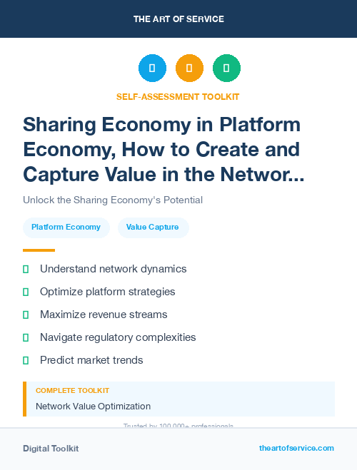 Sharing Economy in Platform Economy, How to Create and Capture Value in the Networked Business World Dataset