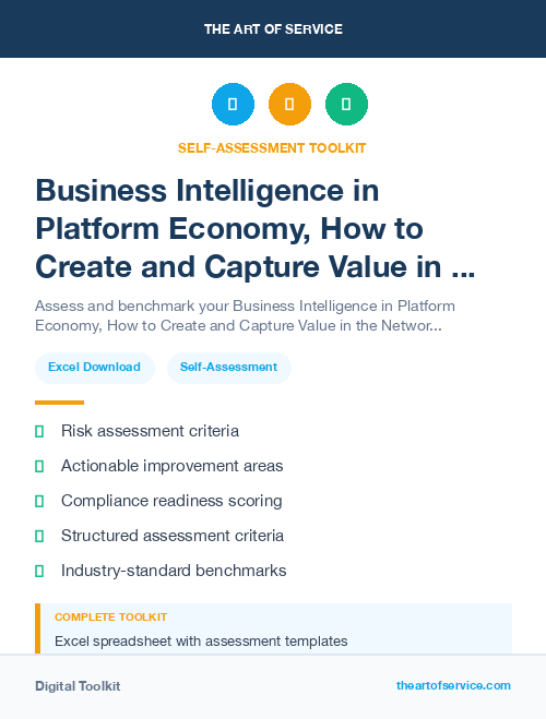 Business Intelligence in Platform Economy, How to Create and Capture Value in the Networked Business World Dataset