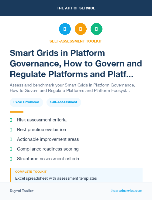 Smart Grids in Platform Governance, How to Govern and Regulate Platforms and Platform Ecosystems Dataset
