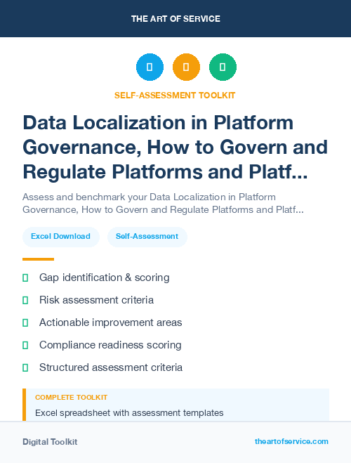 Data Localization in Platform Governance, How to Govern and Regulate Platforms and Platform Ecosystems Dataset