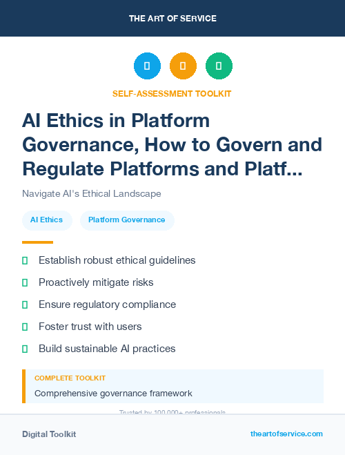 AI Ethics in Platform Governance, How to Govern and Regulate Platforms and Platform Ecosystems Dataset