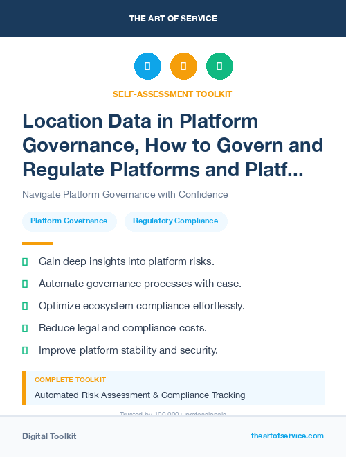 Location Data in Platform Governance, How to Govern and Regulate Platforms and Platform Ecosystems Dataset