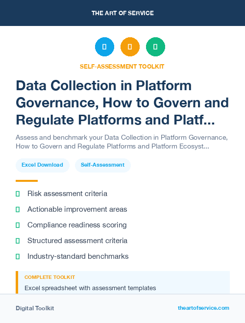 Data Collection in Platform Governance, How to Govern and Regulate Platforms and Platform Ecosystems Dataset