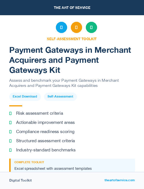 Payment Gateways in Merchant Acquirers and Payment Gateways Kit