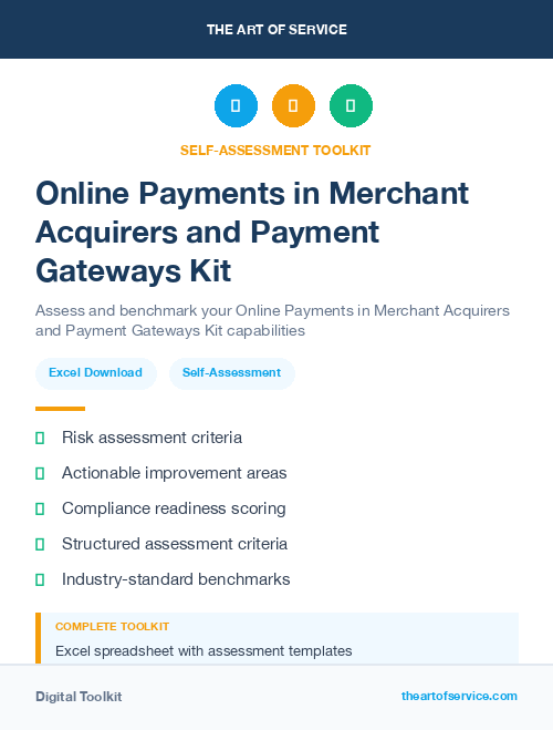 Online Payments in Merchant Acquirers and Payment Gateways Kit