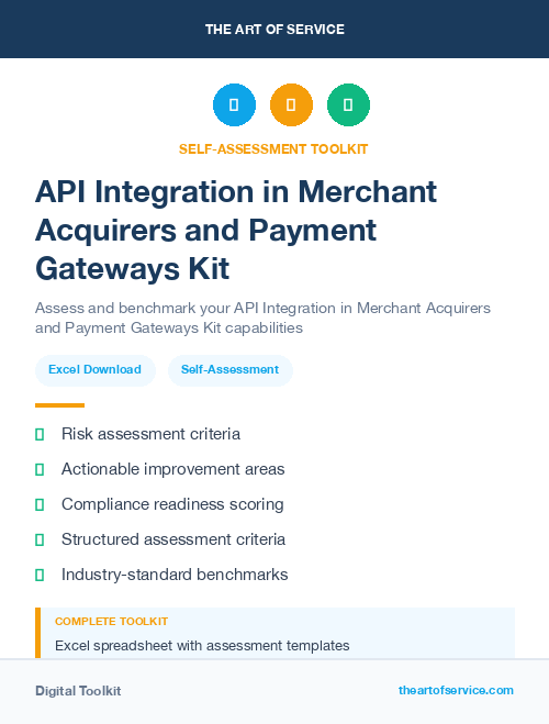 API Integration in Merchant Acquirers and Payment Gateways Kit