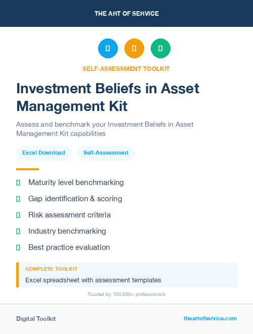 Investment Beliefs in Asset Management Kit