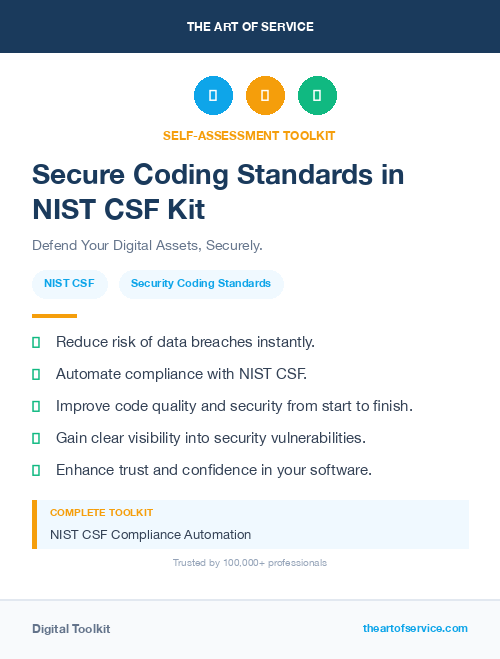 Secure Coding Standards in NIST CSF Kit