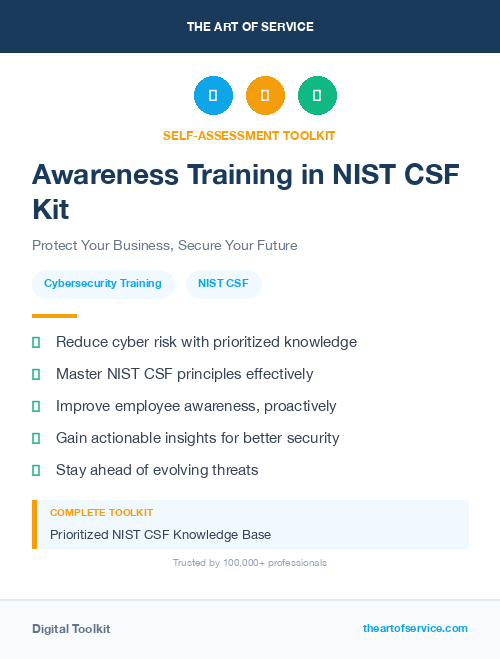 Awareness Training in NIST CSF Kit