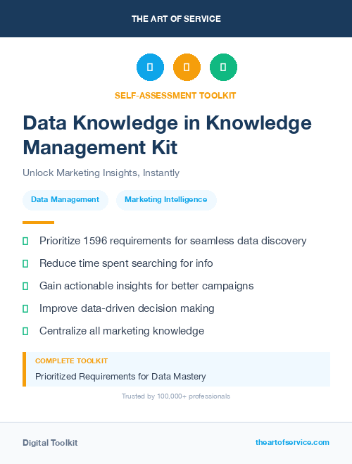 Data Knowledge in Knowledge Management Kit