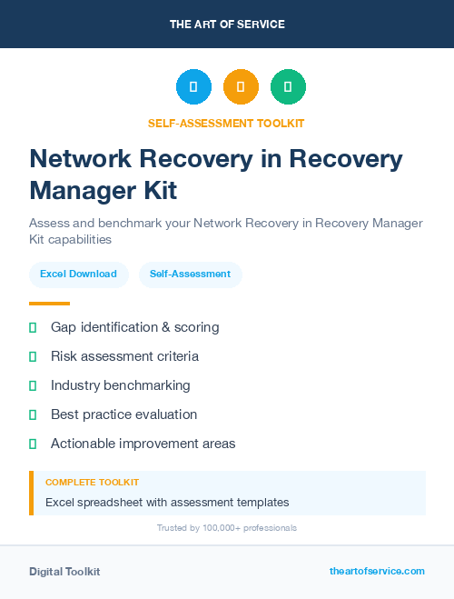 Network Recovery in Recovery Manager Kit