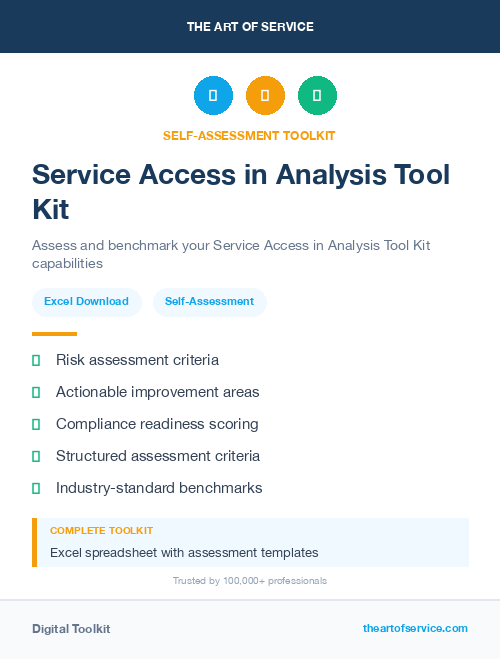 Service Access in Analysis Tool Kit