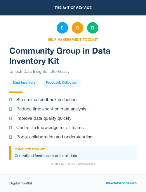 Community Group in Data Inventory Kit
